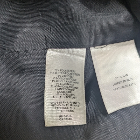 Anne Klein Women’s Short Jacket Suit Coat Brown Black Stretch Shimmer Size 14 - Picture 10 of 16